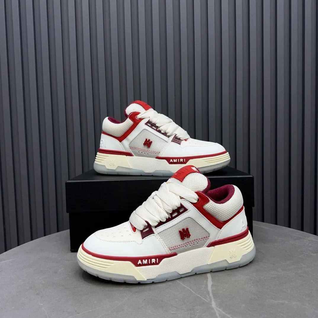Men's shoes 💰660💰 AMIRI AMIRI trendy brand hot sale 🔥 Available all year round, couples 💑 Official website synchronization Imported fabrics 1⃣️ vs 1⃣️ replica, original factory special original sole, 35-45 (45. non-refundable)